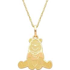 Disney Winnie The Pooh Pendant Necklace - Gold