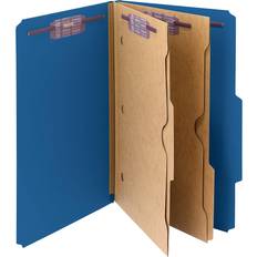 Smead SafeShield Pressboard Classification File Folders with Pocket Dividers