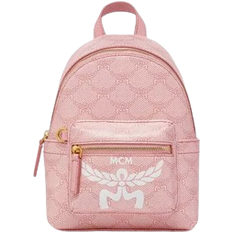 MCM Stark Bebe Boo Lauretos Backpack X-Mini - Silver Pink