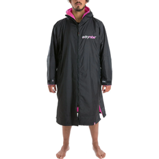 Sportswear Garment - Women Robes Dryrobe Advance Long Sleeve Changing Robe - Black/Pink