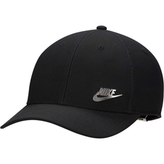 Caps on sale Nike ri-FIT Club Structured Cap with Metal Logo - Black/Metallic Silver