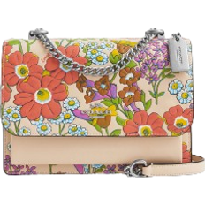 Coach Klare Crossbody Bag With Floral Print - Silver/Ivory Multi