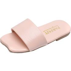 Yinguo Summer Leather Slipper - Pink