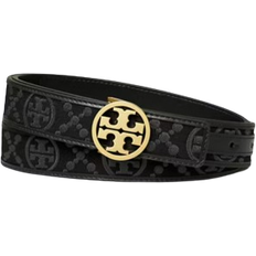 Tory Burch Women Belts Tory Burch 1" Miller Monogram Belt - Black