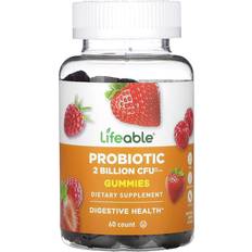 Lifeable Probiotic Gummies Natural Berry 2 Billion 60