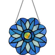 Glass Decorations Karhuimoyi Tiffany Style Sun Catchers Blue Decoration