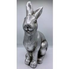 Voss Bunney Rabbit Antik Silber Osterdekoration 51cm