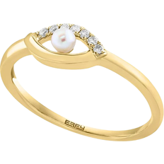 Effy Evil Eye Ring - Gold/Pearl/Diamond
