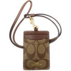 Business Card Holders Coach Id Lanyard In Signature Canvas 63274