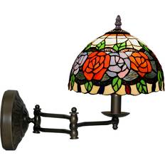 Tiffany-lamper Vegglamper Viro Rosy Multicolour Veggarmatur