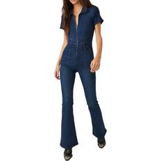 Blue Jumpsuits & Overalls Free People We The Free Jayde Flare Jumpsuit - Night Sky