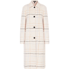 Beige Kåper & Frakker Marc Cain Classic Check Coat - Dark Cream