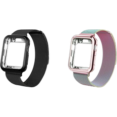 Almnvo Milanese Loop Bands with Protective Cover for Apple Watch 44/38/42/40mm