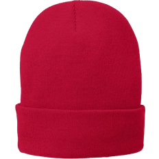 Port & Company Fleece-Lined Knit Cap - Athletic Red