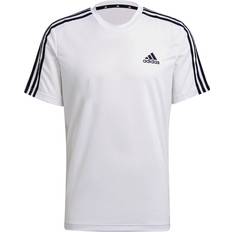 adidas Aeroready Designed To Move Sport 3-Stripes T-shirt Men - White