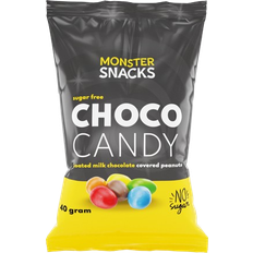 Konfekt og kaker Monster Supersnacks Choco Candy m/peanøtt 40g 1pakk