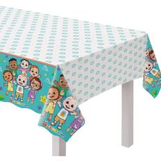 Table Cloths Amscan Table Cloths Cocomelon-Themed Plastic 54x96"