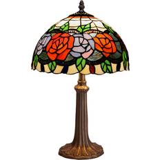 Tiffany-lamper Bordlamper Viro Rosy Brown Bordlampe 50cm