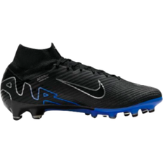 Nike Artificial Grass (AG) - Men Soccer Shoes Nike Mercurial Superfly 9 Elite M - Black/Hyper Royal/Chrome