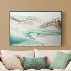 Klebefieber Icy landscape Black Bild 90x60cm