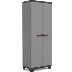 Svarte Oppbevaringsskap vidaXL Keter Black/Grey Oppbevaringsskap 68x173cm