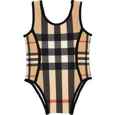 Swimwear Children's Clothing Burberry Nigella Mixed Check Swimsuit - Archive Beige