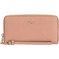 Coach Long Zip Around Wallet - Gold/Taupe