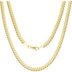 Gold cuban link chain Nuragold Miami Cuban Link Chain Pendant Necklace 4mm - Gold