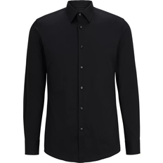 M - Men Shirts Hugo Boss Men's Slim Fit Shirt - Black
