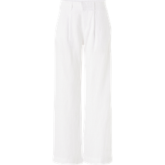 Dame - Hvite Bukser Gina Tricot Linen Trousers - White