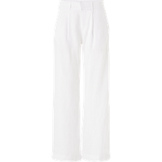 Hvite - XL Bukser & Shorts Gina Tricot Linen Trousers - White