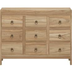 vidaXL Solid Wood Teak Natural Kommode 80x55.1cm