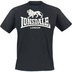 Herren - L Oberteile Lonsdale Logo T-shirt - Black