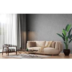 JV Furniture Stylish Living Beige Sofa 250cm 2Stk. 3-Sitzer