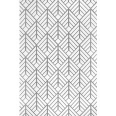 Nuloom Tiffany Contemporary Gray, White 96x120"