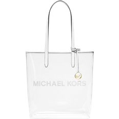 Michael Kors The Large Clear Vinyl Tote Bag - Optic White