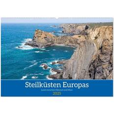 Calvendo Steep Coasts of Europe Wall Calendar 2025 A2