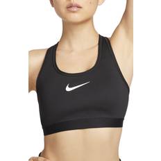 C - Stretchgewebe BHs Nike Swoosh High Support Women's Non Padded Adjustable Sports Bra - Black/Iron Grey/White