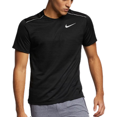 Nike Dri-FIT Miler Men's Short-Sleeve Running Top - Black