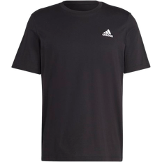 Adidas Schwarz Oberteile adidas Essentials Single Jersey Embroidered Small Logo T-shirt - Black