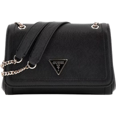 Schwarz Handtaschen Guess Noelle Saffiano Mini Crossbody Bag - Black