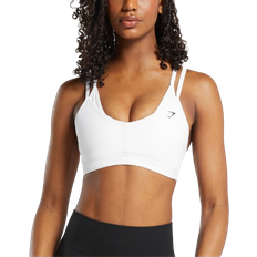 Gymshark Double Up Sports Bra - White