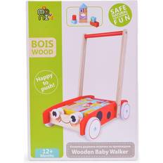 Lauflernwagen reduziert Moni Wooden Baby Walker Ladybug