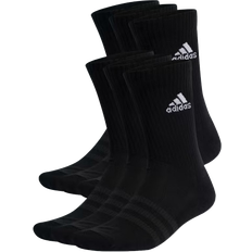 Bomull - Dame Sokker Adidas Sportswear Cushioned Crew Socks 6-pack - Black