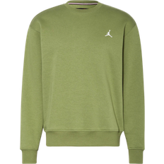 Nike Men's Jordan Brooklyn Fleece Crewneck Sweatshirt - Sky J Light Olive/White