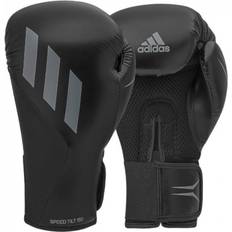 Black Gloves adidas Men's Tilt Boxing Gloves Black/Grey, oz