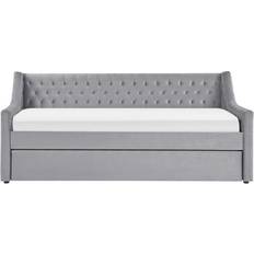 Beliani Montargis Velvet Gray Sofa 219cm 3-Sitzer