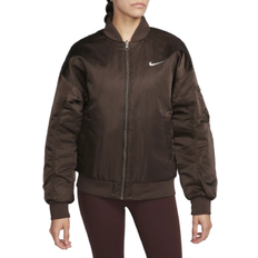 Bomber Jackets - Women Nike Women's Sportswear Reversible Varsity Bomber Jacket - Baroque Brown/Black/Sail