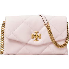 Twist Lock Bags Tory Burch Kira Diamond Quilt Chain Wallet - Rose Salt