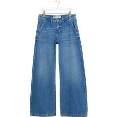 River Island Mid Rise Baggy Wide Leg Jeans - Blue